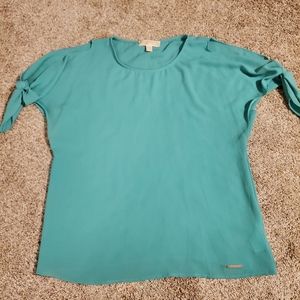 MICHAEL KORS - Small - Green/Blue Blouse